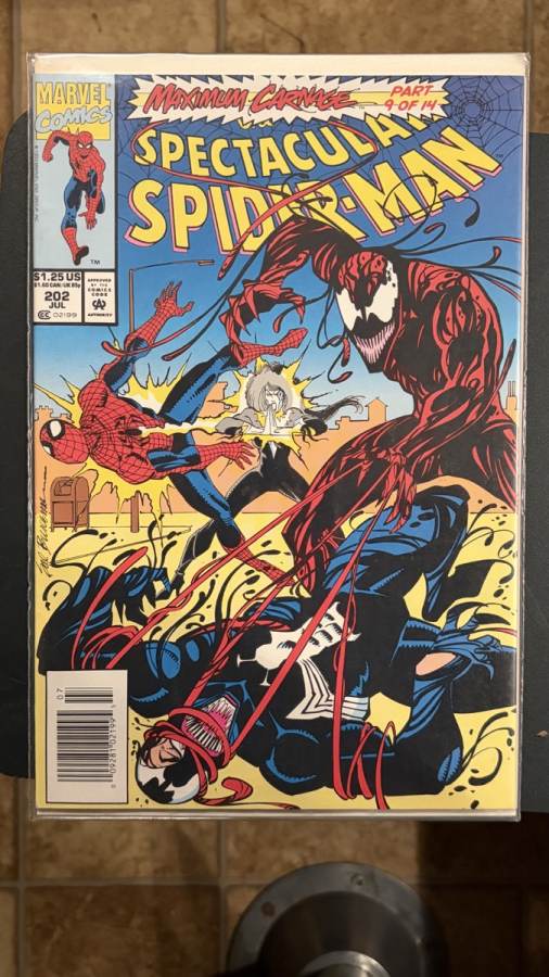 The Spectacular Spider-Man #202 cover