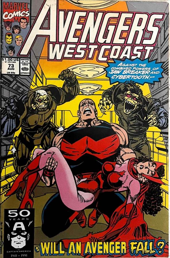 Avengers West Coast #73 cover