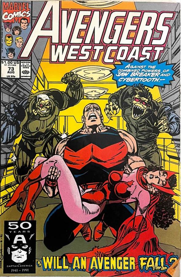 Avengers West Coast #73 cover