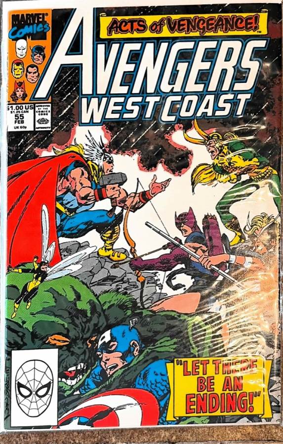 Avengers West Coast #55 cover