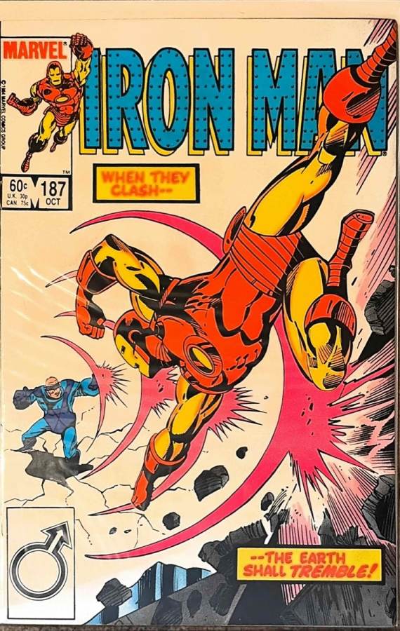Iron Man #187 cover