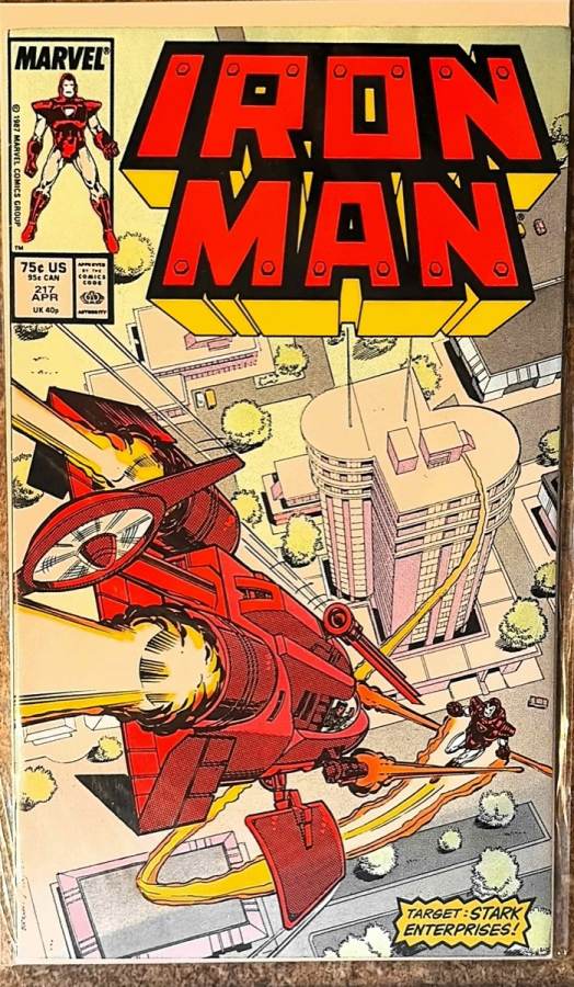 Iron Man #217 cover